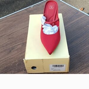Chic Red Women's Mules by 66